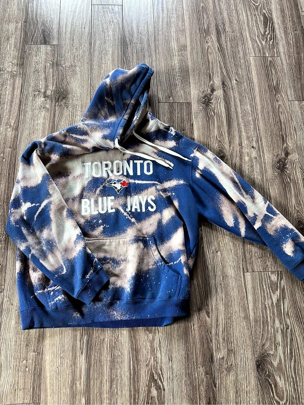 Bulletin Toronto Blue Jays Hoodie Tie-Dye Hoodie Blue Large